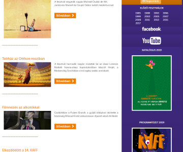 KAFF Honlap és Ügyviteli Rendszer 2. kép