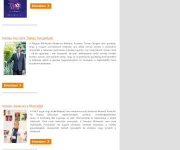 KAFF Honlap és Ügyviteli Rendszer 3. kép